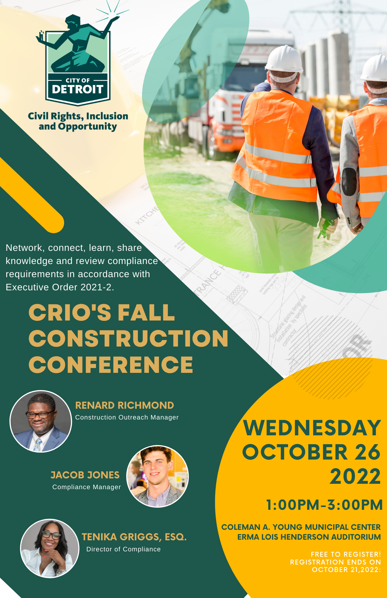 CRIO's Fall Construction Conference City of Detroit